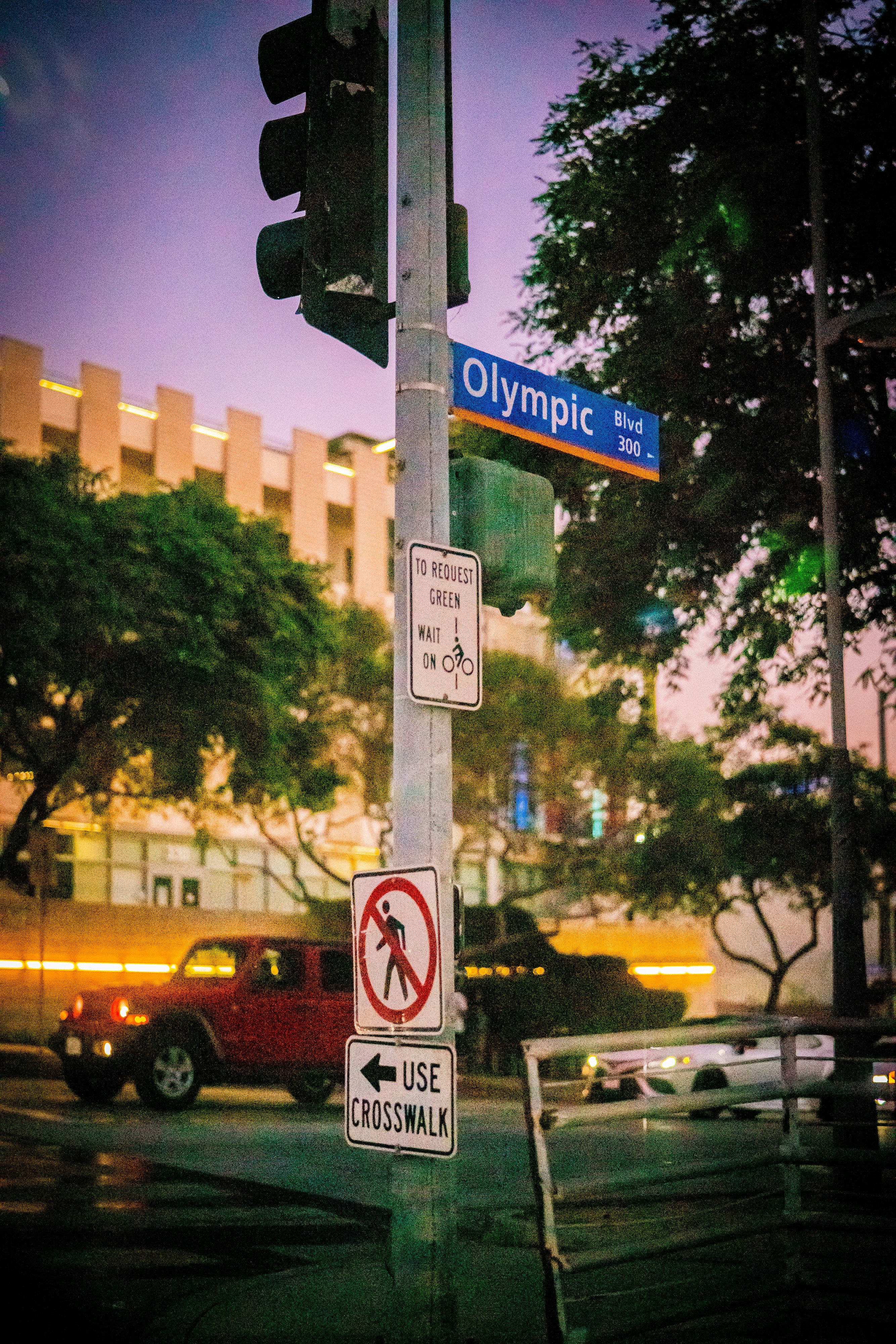 white and black street sign